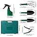 V-NO 5 Piece Garden Tools Set - Gardening Tools - Gardening Gifts Tool Set with Garden Trowel Pruners and More - Vegetable Herb Garden Hand Tools with Storage Box