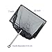 Aquarium Fish Net 3pcs 5/8/10 Inch Black Mesh Fish Catch Nets with Adjustable 16” Stainless Steel Handle For Fish Tank