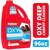 Rug Doctor Triple-Action Oxy Carpet Cleaner Deep Cleans, Deodorizes, and Refreshes Carpet & Upholstery, 96 oz, Daybreak Scent, Professional-Grade, RED
