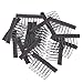 Smilco Wig Clips Pack of 32PCS Metal Wig Combs for Wig Caps Making Wigs Black (32 Pieces a pack) (32PCS a Pack)thumb 4