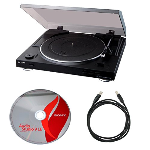Sony PSLX300USB USB Stereo Turntable + Audio Studio 9 + Usb Cable