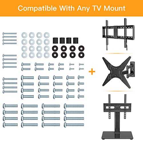 Universal TV Mounting Hardware Kit Fits All TVs Up to 80" VESA Wall