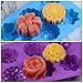 Flower Assorted Silicone Molds for Candy,Tart, Ice Cube Tray, Handmade Jelly, Soap, Pudding, Muffin, Cupcake