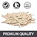 300 pcs Jumbo Wooden Craft Sticks Pack - Bulk Popsicle Sticks for Arts & Crafts Projects, Holiday Ornament Crafting, Ice Cream, Waxing