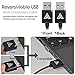 iasg Nylon Braided Tangle-Free Micro USB Charger Cable with Reversible USB Connector for Android Samsung HTC Nokia Sony 3.3ft/1m (red and black)