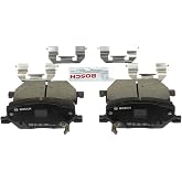 BOSCH BC1811 QuietCast Premium Ceramic Disc Brake Pad Set - Front | Compatible with Select Fiat 500X; Jeep Compass, Renegade