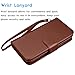 Galaxy J3 / J3 V Case, Galaxy Sky / Galaxy Sol Wallet Case, Samsung Amp Prime / Express Prime PU Leather Case, Tekcoo Cash Credit Card Slots Holder Flip Cover [Detachable Magnetic Hard Case] -Brown
