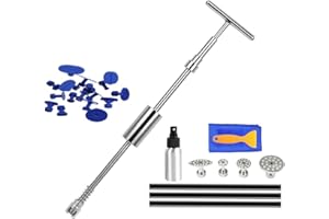 LadyRosian Paintless Dent Repair Tools Dent Puller 30PCS Kit Dent Removal Slide Hammer Glue Sticks Reverse Hammer Glue Tabs for Car Hail Damage Repair