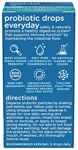 Mommy's Bliss Baby Probiotic Drops Everyday - Gas, Constipation, Colic Symptom Relief - Newborns & Up - Natural, Flavorless, 0.34 Fl Oz - Thumbnail 3