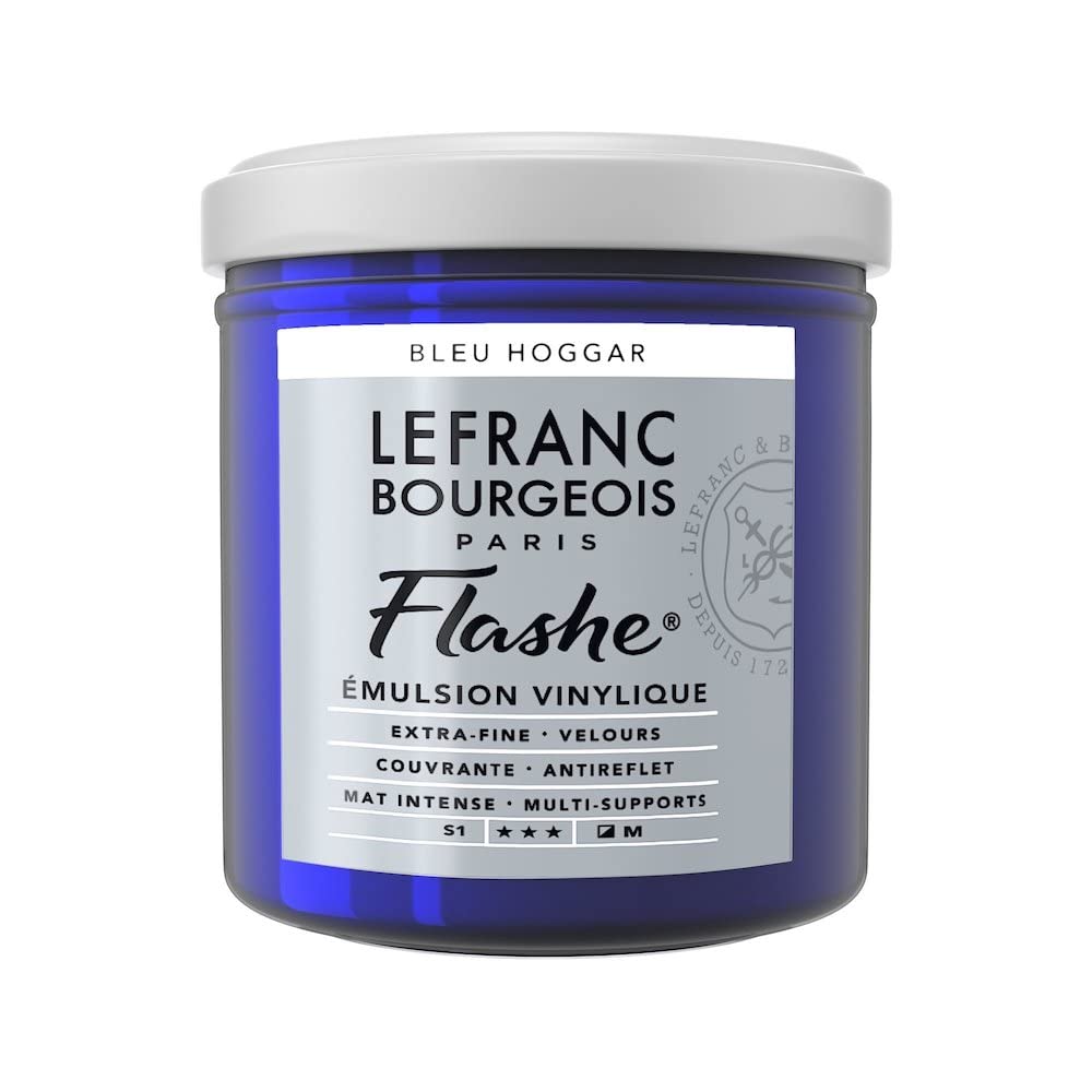 Lefranc Bourgeois Acrylic Vinyl Emulsion, Phthalocyanine Blue, 125ml Tube-Vinylfarbe — image 1