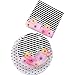 Andaz Press Modern Floral Party Plates and Napkins Set, Bulk 50-Pack, 9-Inch Plates, 7-Inch Plates, 6.5-Inch Lunch Napkins, Flower and Black Stripes Modern Party Tableware Kit, Party Supplies