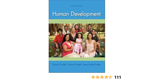Amazon Com Human Development 9780073532189 Crandell Thomas Crandell Corinne Vander Zanden James Books
