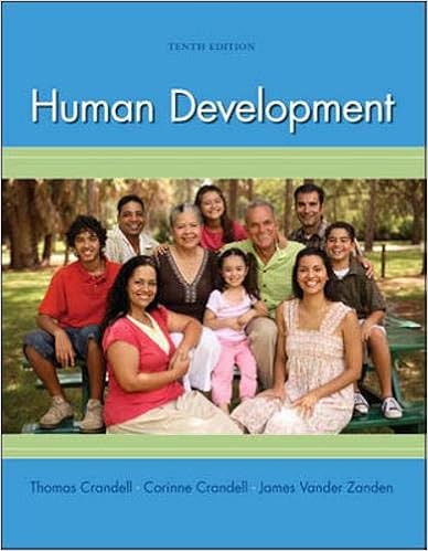  Human Development 9780073532189 Crandell Thomas Crandell Corinne Vander Zanden James Books