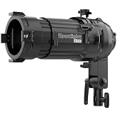 Aputure Spotlight Mini Projection Lens Modifier Kit 19&deg; Lens | Mini ProLock Mount for Aputure STORM 80c, Creates Controlled Beam Effects for Creative Lighting