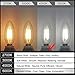 SHINE HAI Candelabra LED Filament Bulbs 40W Equivalent, 4000K Daylight White Chandelier B11 LED Bulb E12 Base Decorative Candle Light Bulb, Pack of 12