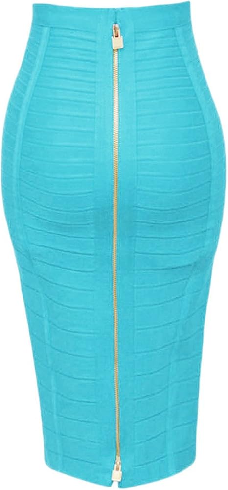 HLBandage Women's High Waist Elastic Rayon Bandage Pencil Skirt at  Women’s Clothing store