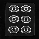 Footful 6pcs Round Gel Corn Rings Cushions Pads Corn Caps Corn Remover Set---Clear