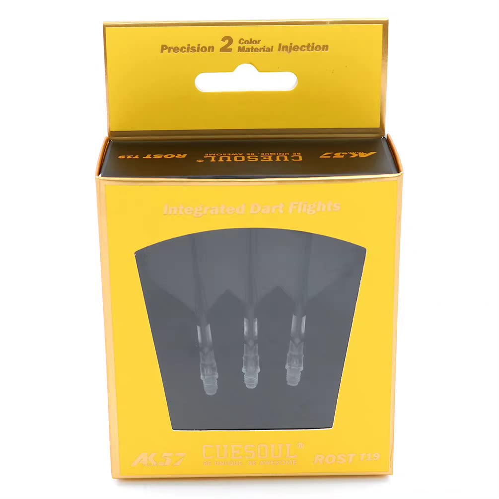 CUESOUL ROST T19 Integrated Dart Shaft and Flights Big Wing Shape,Set of 3