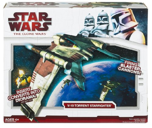 Star Wars Clone Wars Star fighter Vehicle - V-19 Clone Shuttle