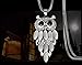 Modogirl Summer Owl Long Pendant Necklace for Women(grey)