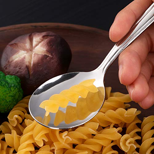 Bouillon Round Spoons 5.8-Inch Stainless Steel Soup Spoon Set of 12 - BUY&USE - Thumbnail 4