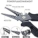 PLUSINNO Fishing Pliers Stainless Steel Mix with Titanium Carbo-Nitride Coating Hook Removers, Braid Cutters Saltwater Split Ring Fishing Tool with Sheath and Lanyard