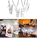 20Ft Battery Operated Indoor and Outdoor String Lights| with 40 LED Warm White Photo Clips| to Hang hold Photos, Artwork & Christmas Cards