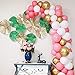 Zabyky Balloon Garland Arch Kit 16Ft Long 110 PCS Pink Gold White Balloons for Baby Bridal Shower Princess Girl Birthday Backdrop Party Decorations