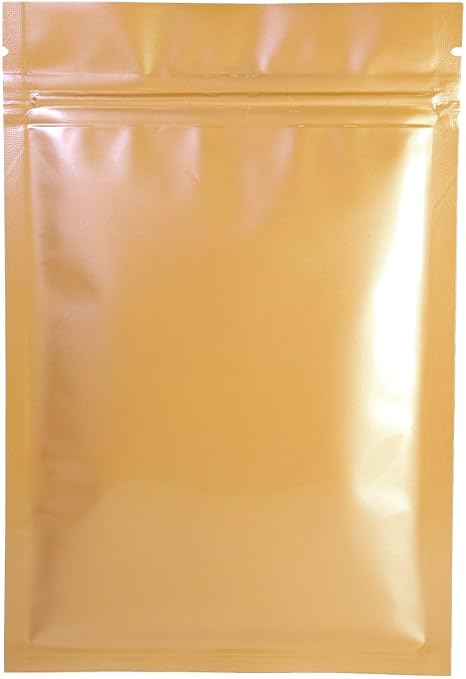 Download Amazon Com 100 Durable Orange Foil Flat Zip Seal Sample Storage Bags 12x18 Cm 4 7x7 1 Kitchen Dining