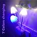 Night-Light Sensor Plug-in LED Light,Turn on /Off Dusk to Dawn,7-Color Changing Wall Lighting, 1 Pack