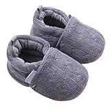 Usstore 1Pair Kid Infant Baby Toddler Newborn Anti-slip Soft Sole Shoes (0~6 Month, Gray)