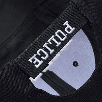 Police Officer Cap Embroidered Baseball Cap Adjustable