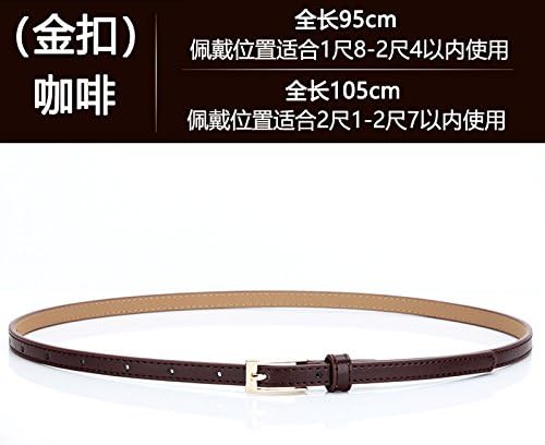 SAIBANGZI Ladies' Leather Belt Leather Fashion Simple Dress Skirt Black Leather Belt Personality Knot.