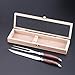 LAGUIOLE BY FLYINGCOLORS Steak Knife & Fork Set. Stainless Steel Carving Knife Set, Wooden Gift Box, 2 Pieces