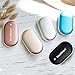 Fourheart Rechargeable/Reusable Hand Warmers, 5200mAh USB Electric Hand Warmer Pocket Hand Warmers/Portable Battery Charger, Best Gift for Women and Men in Cold Winter