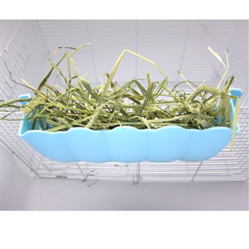 Guinea Pig Hay Feeder Food Bin Dispenser Bowl Rabbit Mess Free