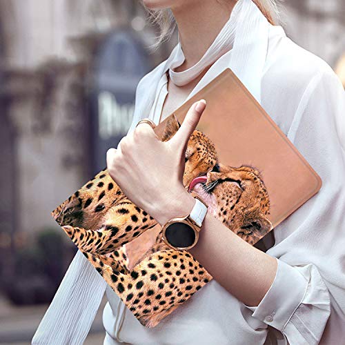 iPad Pro 12.9 Case 2020,AMOOK Adjustable Folio Smart Cover Stand Shockproof TPU Case with Auto Sleep/Wake & Anti-Slide Design for Apple iPad Pro 12.9 Inch 4th Gen- Animal Cheetah Leopard