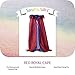 Sarah's Silks Reversible Silk Cape, 2 Layers of Silk (Royal/Red)