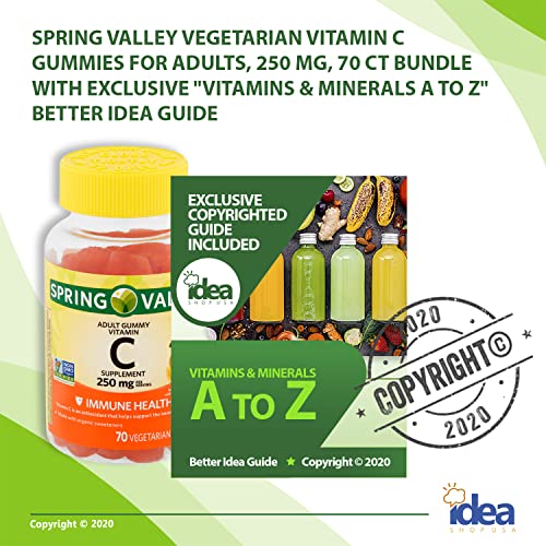 Spring Valley Vegetarian Vitamin C Gummies for Adults, 250 mg, 70 Ct