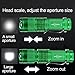 Mikafen 5 Pack Mini Cree Q5 LED Flashlight Torch 7w 300lm Adjustable Focus Zoomable Light (Green)