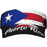 Flag Pattern Visor Hats for Women & Men, Sport Empty Top Baseball Cap for Outdoor Tennis Golf Running