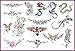 Master Airbrush® Brand Airbrush Tattoo Stencils Set Book #6 Reuseable Tattoo Template Set, Book Contains 15 Unique Large Sized Stencil Designs, All Patterns Come on High Quality Vinyl Sheets with a Self Adhesive Backing.