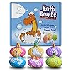 DONE-BY-NATURE-Dino-Egg-Bath-bombs-6-Pack-with-surprise-dinosaur-toy-inside-Organic-natural-Vegan-Spa-Bath-Bomb-Kit-100-Child-Safe-With-Natural-Oils-Moisturisers Dino Egg Bath Bombs 6 Pack with surprise dinosaur Inside! 100% Child safe !