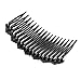 uxcell Women Lady Plastic Bling Rhinestone Hair Comb Clip Slide Hairclip 2pcs Silver Tone