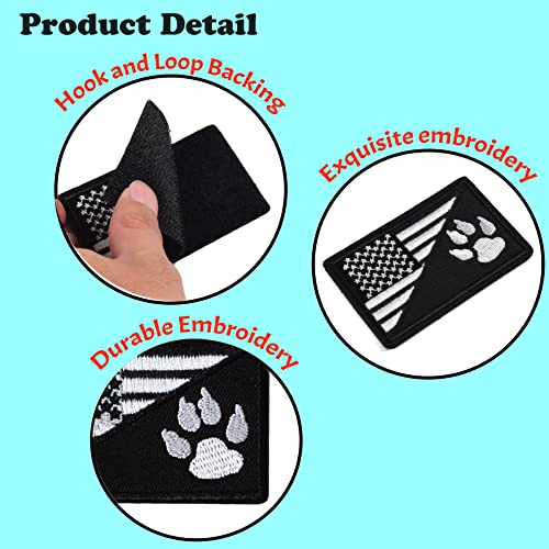 GYGYL 12Pcs Service Dog Patches, Ask to Pet Do Not Pet Patch, Tactical Pet in Training, Embroidered Fastener Hook and Loop Patch for Dog Vest Harnesses Collars