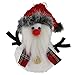 WEWILL 6 Pack Plush Hanging Christmas Tree Ornament Sets Santa and Snowman, 5.5inch