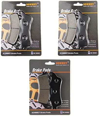 SOMMET Motorcycle Front + Rear Brake Pads for Honda ST 1300 / ST 1300 A (ABS) (2008-2013)