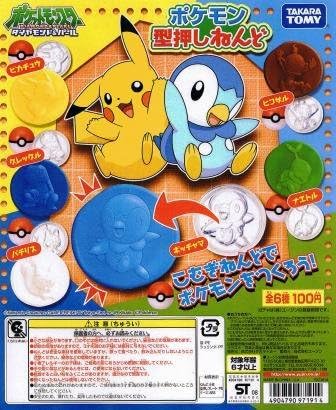 Amazon ポケモン 型押し ねんど 全6種 小麦粉 粘土 パチリス ヒコザル 全6種 1 ピカチュウ2 ヒコザル3 グレッグル4 カプセル玩具 おもちゃ