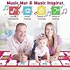 Magicfun Piano Mat, Music Dance Mat Toy for Toddlers, Double side Keyboard Play mat with 7 Animal Sounds, Educational Musical Carpet Gifts for Toddlers Boys Girls over 3 years old, 110 x 52 cm.