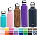 Simple Modern 16 oz Ascent Water Bottles - Vacuum Sealed Standard Mouth Sip by Accessory 18/8 Stainless Steel Pink Swell Flask - Double Wall Hydro Travel Mug - Blush